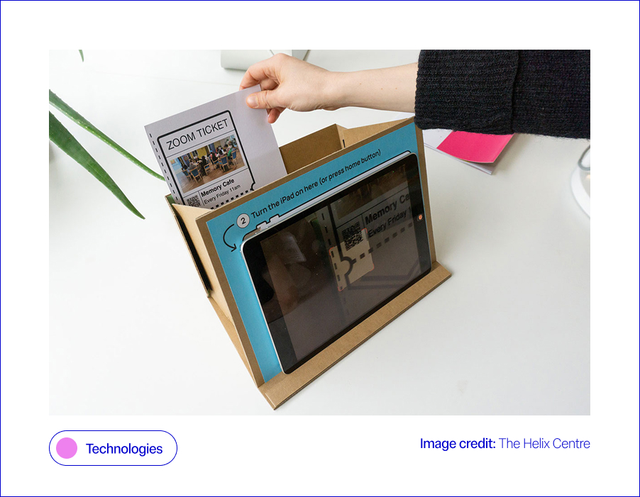 Graphic showing a matrix of 6 "wicked challenges" in healthcare and design